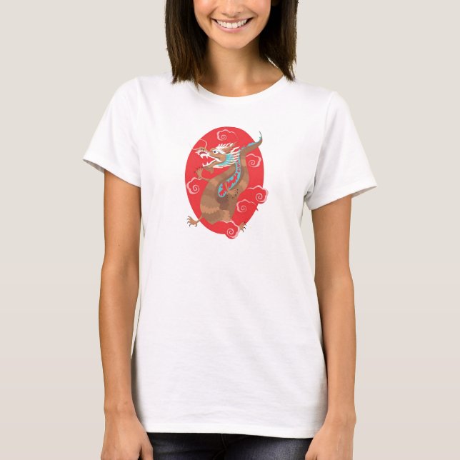 Camiseta del dragón chino antiguo (Anverso)