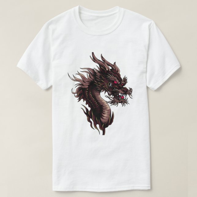Camiseta del dragón de fuego de las mazmorras (Diseño del anverso)