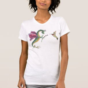 Camiseta del dragón de la lavanda