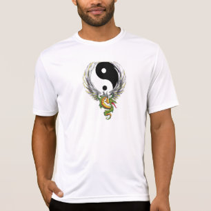 Camiseta del dragón de Yin Yang