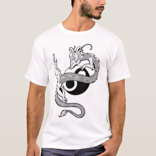 Camiseta del dragón de Yin-Yang