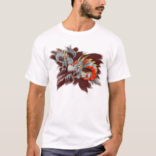 Camiseta del dragón del Cyborg del robot