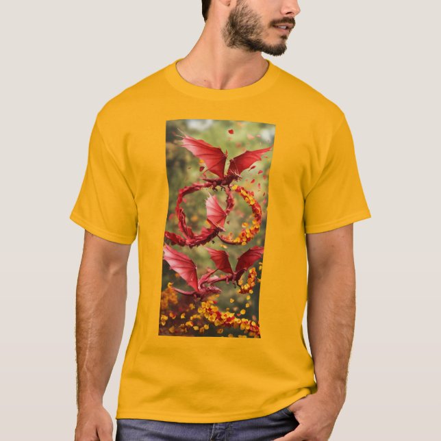 camiseta del dragón rojo Fansion (Anverso)