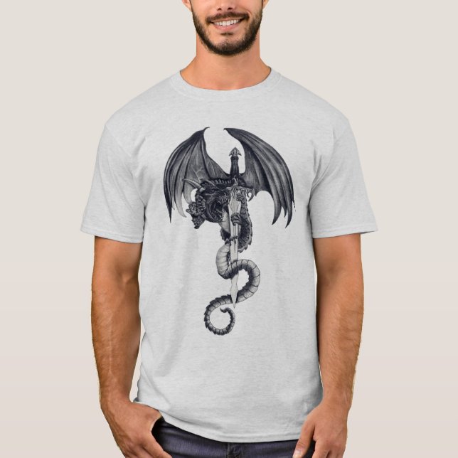 Camiseta del dragón y de la espada (Anverso)