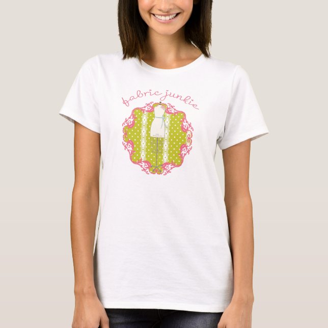 Camiseta del drogadicto de la tela (Anverso)