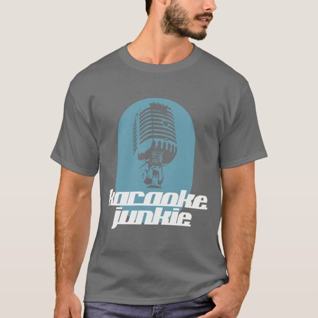 Camiseta del drogadicto del Karaoke (Anverso)