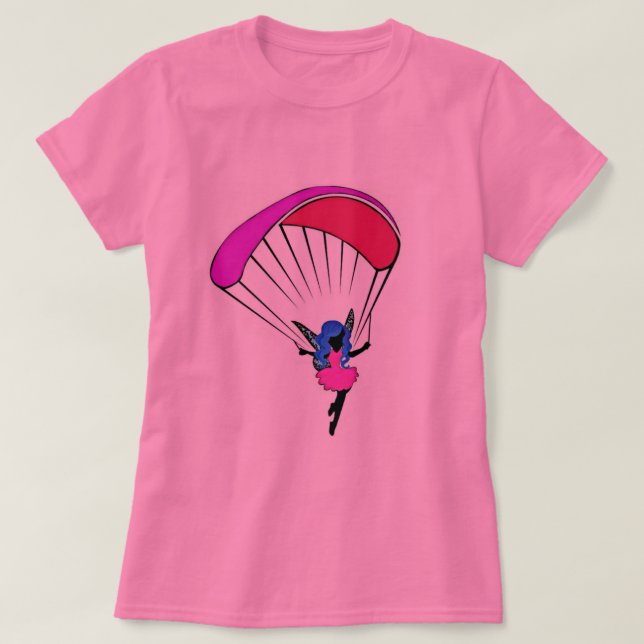 camiseta del duendecillo del paragliding (Diseño del anverso)