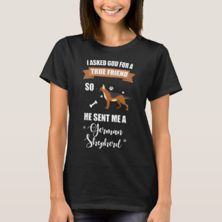 Camiseta del dueño del perro de perrito del pastor