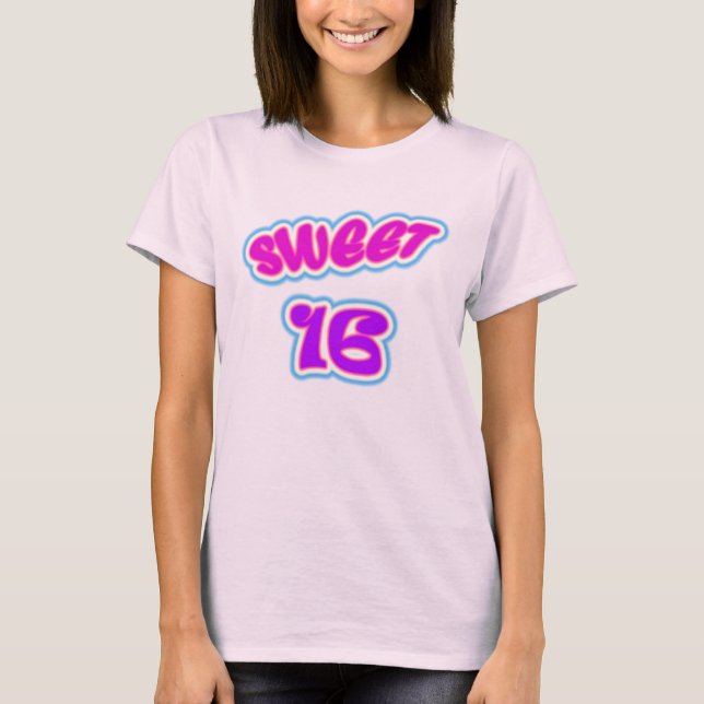Camiseta del dulce 16 (Anverso)