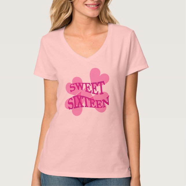 Camiseta del dulce dieciséis (Anverso)