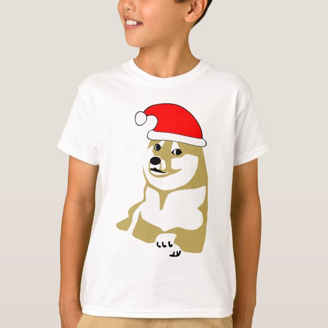Camiseta del dux guau del meme Navidad mismo tal gorra (Anverso)