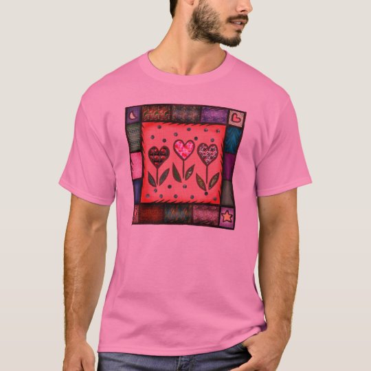 Camiseta del edredón de la tarjeta del día de San