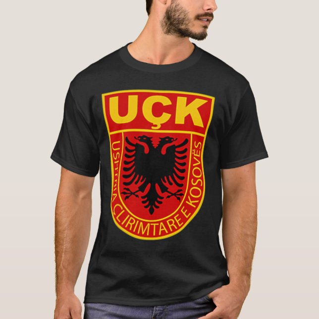 camiseta del ejército albanés de kosovo patriota d (Anverso)
