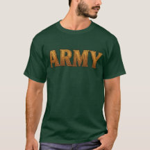 Camiseta del ejército de EE. UU. con "EJÉRCITO" en