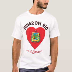 Camiseta del EL Corazón del en del Pinar del Rio