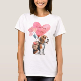 Camiseta del el día de San Valentín Beagle