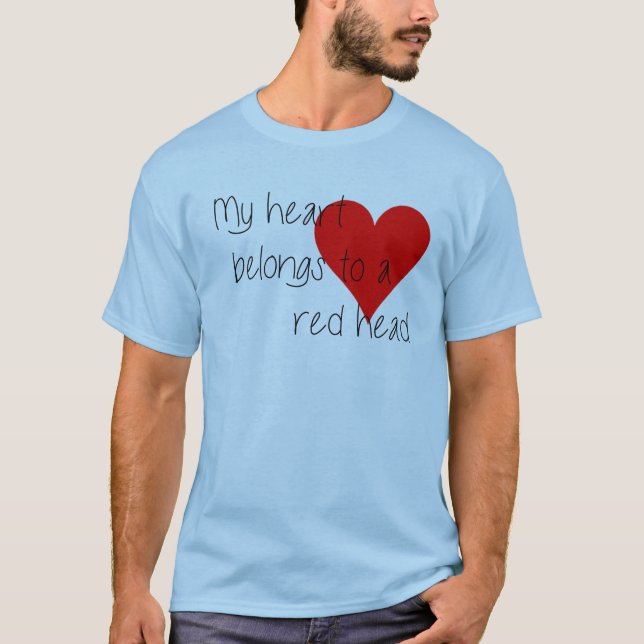 Camiseta del El día de San Valentín de la cabeza r (Anverso)