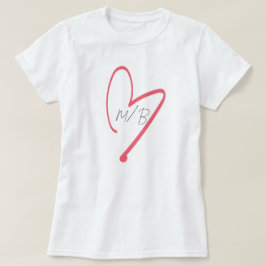 Camiseta del El día de San Valentín Rosa Girly Rub
