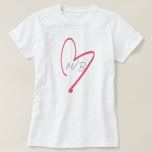 Camiseta del El día de San Valentín Rosa Girly Rub (Diseño del anverso)