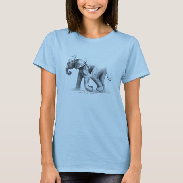 Camiseta del elefante del bebé (Anverso)