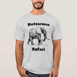 Camiseta del elefante del safari de Botswana