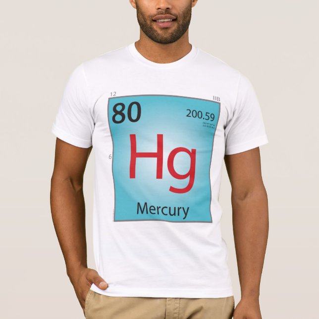 Camiseta del elemento de Mercury (hectogramo) - (Anverso)