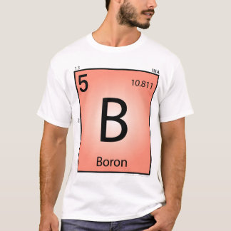 Camiseta del elemento del boro (b) - frente