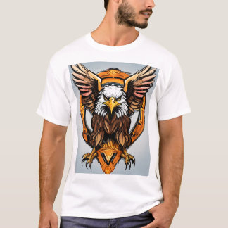 Camiseta del emblema del águila de cristal dinámic