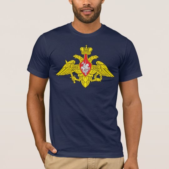 Camiseta del emblema del ejército de Rusia
