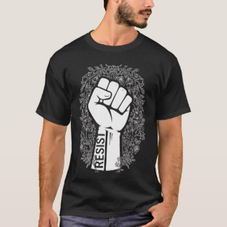 Camiseta del emblema floral Resist
