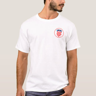 Camiseta del Emblema minimalista Croata