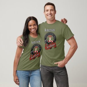 Camiseta del emblema y tartán del clan Robertson