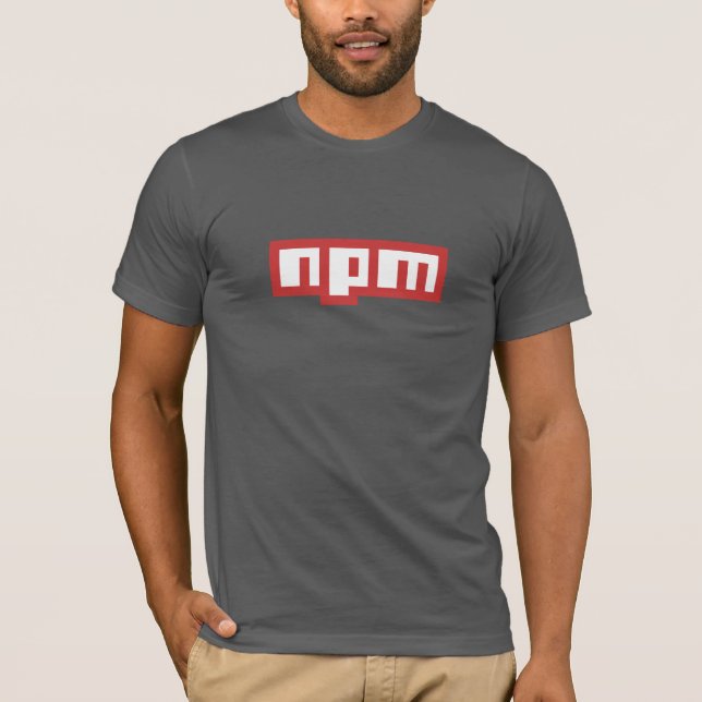 Camiseta del encargado del paquete del nodo (gris (Anverso)