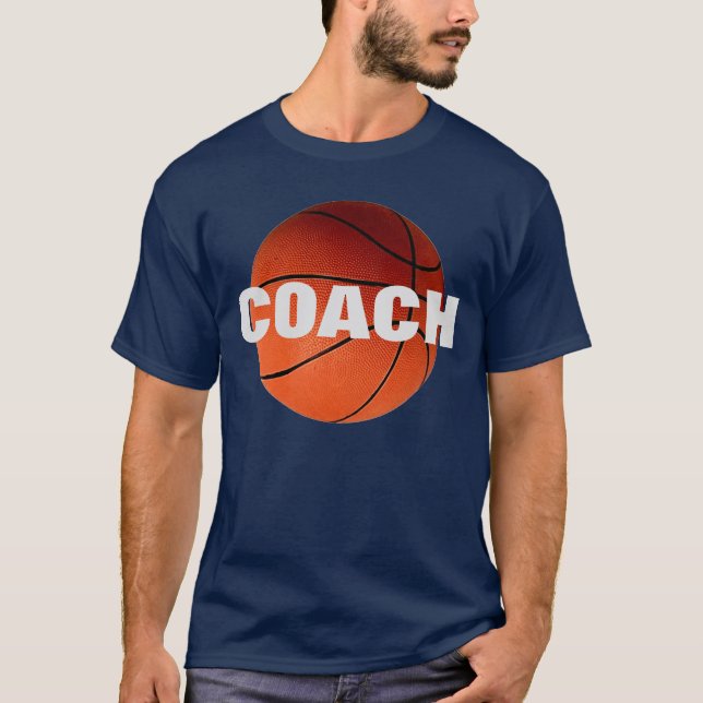 Camiseta del entrenador de baloncesto T-Shirt - Co (Anverso)
