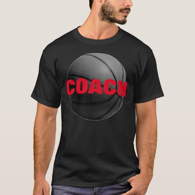 Camiseta del entrenador de baloncesto T-Shirt - Te (Anverso)