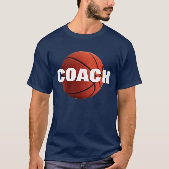 Camiseta del entrenador de baloncesto T-Shirt - Te (Anverso)