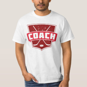 Camiseta del entrenador de hockey de personalizabl