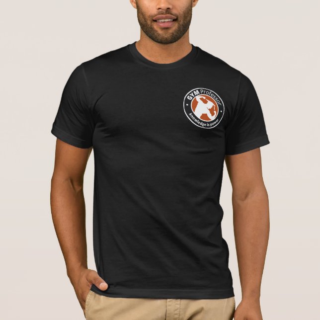 Camiseta del entrenamiento de los hombres (negro) (Anverso)