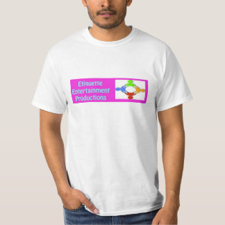 Camiseta del entretenimiento de la etiqueta