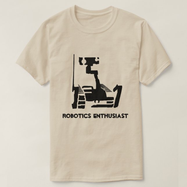 Camiseta del entusiasta de la robótica (Diseño del anverso)