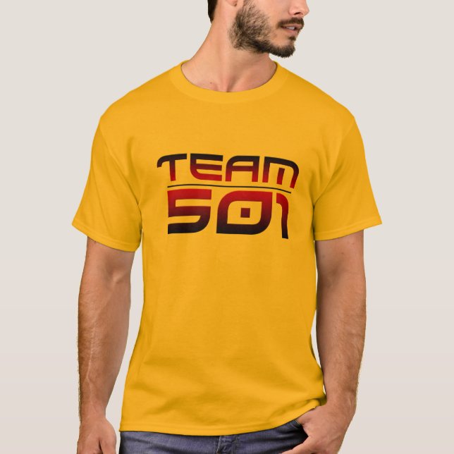 Camiseta del equipo 501 del color (más opciones (Anverso)