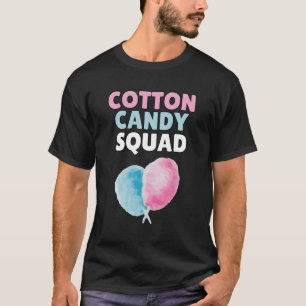 Camiseta del Equipo de Algodón de Azúcar Divertida