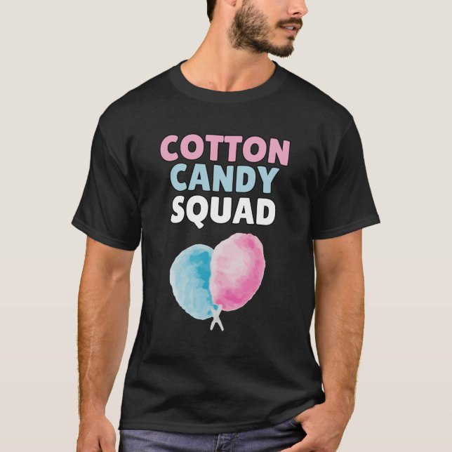 Camiseta del Equipo de Algodón de Azúcar Divertida (Anverso)