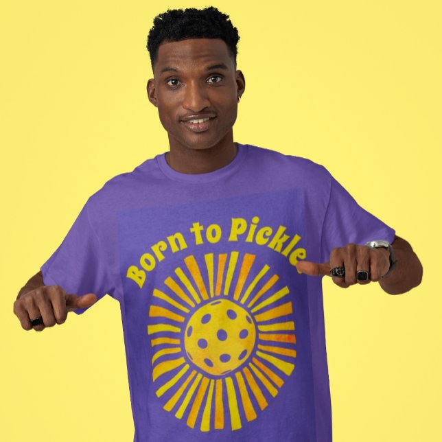 Camiseta del equipo de baloncesto amarillo Sunshin (Are you born to pickle?)