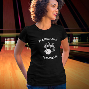 Camiseta del equipo de bolos de personalizable