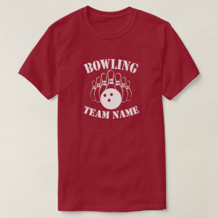 Camiseta del equipo de bolos personalizado