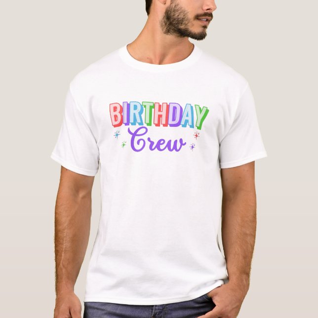 Camiseta del Equipo de Cumpleaños (Anverso)