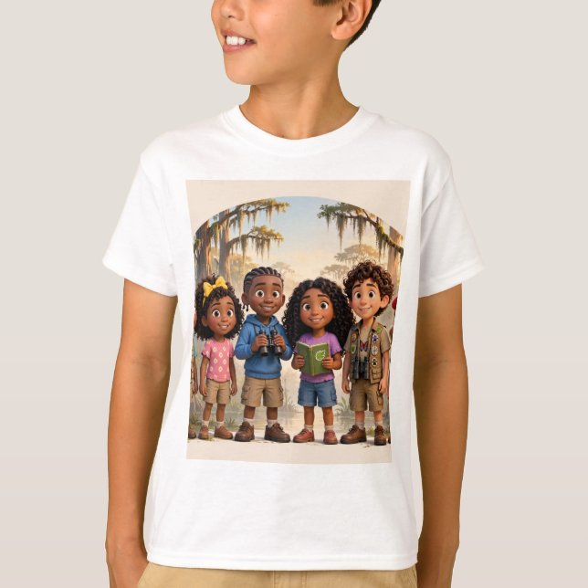 Camiseta del equipo de exploradores de Lil' Bayou (Anverso)