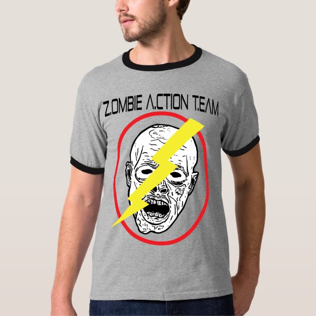 Camiseta del equipo de la acción del zombi (Anverso)