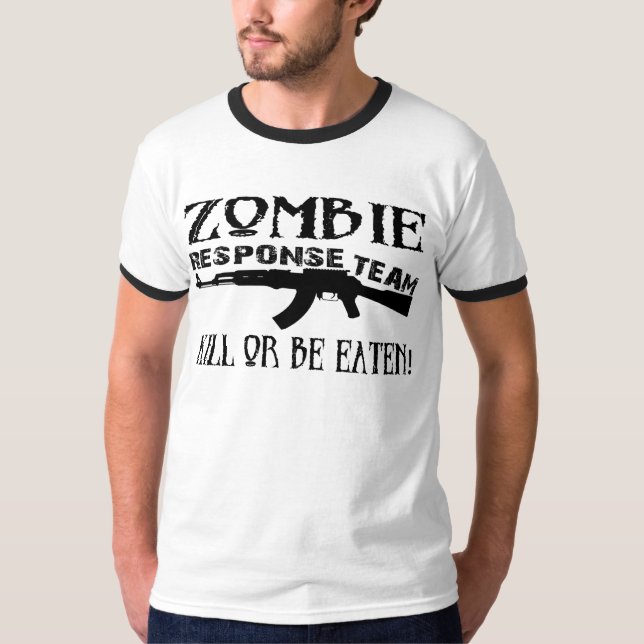 Camiseta del equipo de la respuesta del zombi (Anverso)